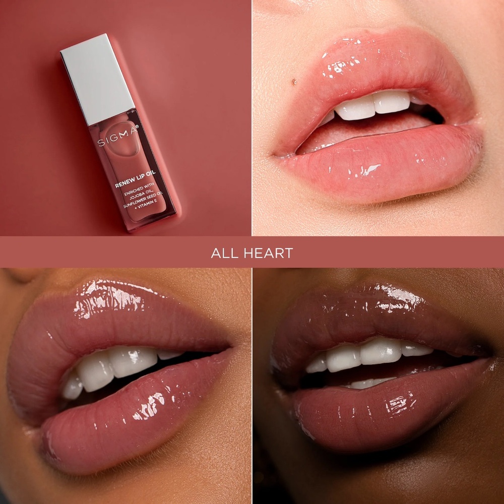 Sigma Beauty Renew Lip Oil in the color "All Heart" NIB